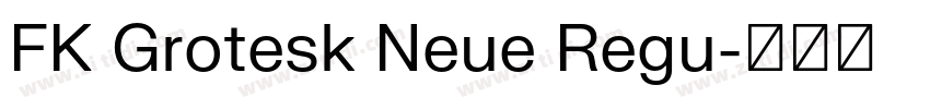 FK Grotesk Neue Regu字体转换 FK Grotesk Neue Regu字体转换